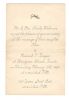 Fred Thomas Burgess & Olive Squire Welsman Wedding Invitation